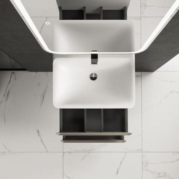 Тумба под умывальник подвесная AQUAme "S4"  AQM900460BG 60 см., цвет бежевый.