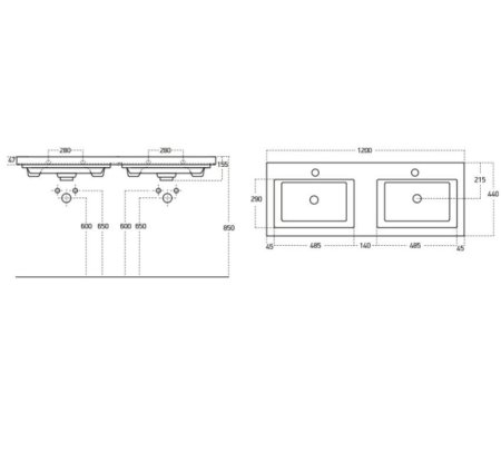 Раковина OWL 1975 Isik OWLB20-4120 120 белый