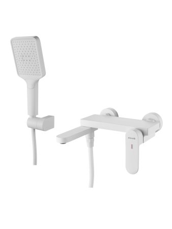 Смеситель для ванны Shevanik S4552C, Белый