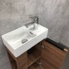 Тумба-умывальник COMFORTY "Матэ-40" дуб тёмно-коричневый с раковиной CREA 40, P-UM-CRE40/1