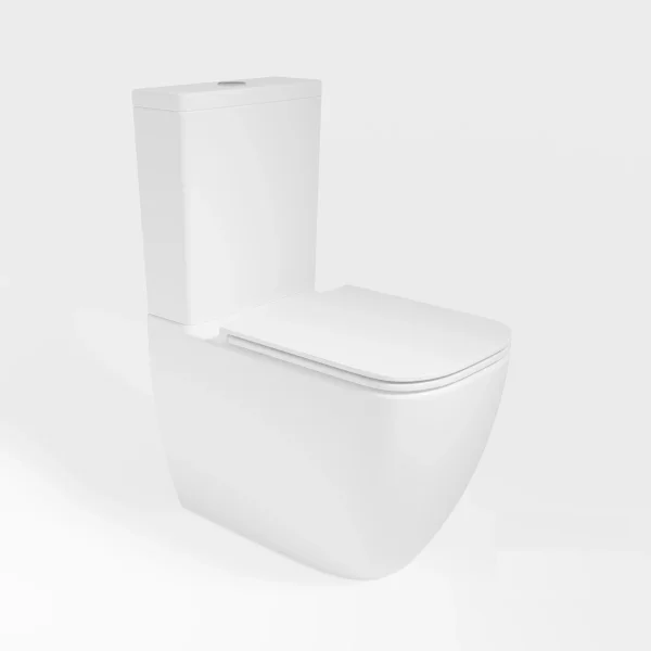 Унитаз-компакт Vincea Bein VT2-51T безободковый, торнадо, с сиденьем микролифт, белый