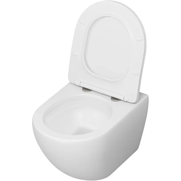 Унитаз подвесной Grossman GR-4457MSQ безободковый, торнадо, с сиденьем микролифт, белый матовый