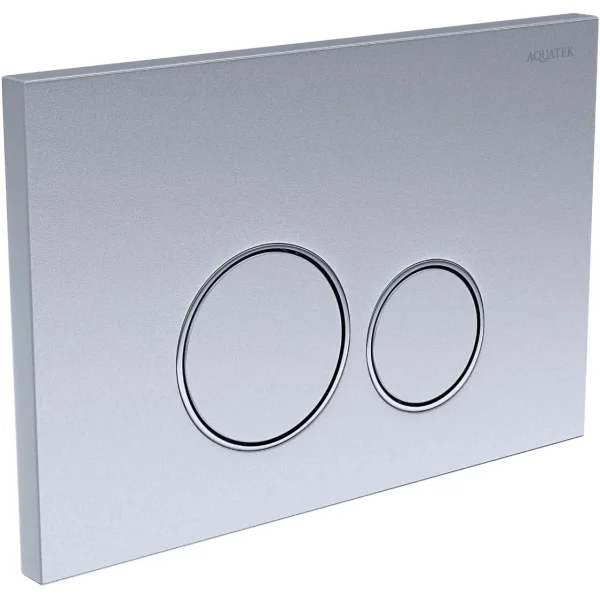 Кнопка смыва Aquatek PNS-0000013 для инсталляции, матовый хром/хром/матовый хром