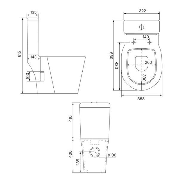 Унитаз-компакт безободковый IDDIS Calipso Rimless CAHPLRHFDSUWEiKE24TX белый