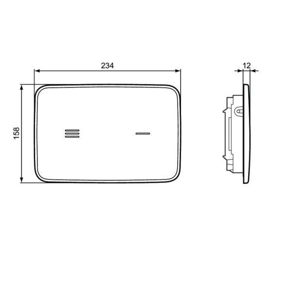 Кнопка смыва Ideal Standard ProSys Altes R0130A6 черный