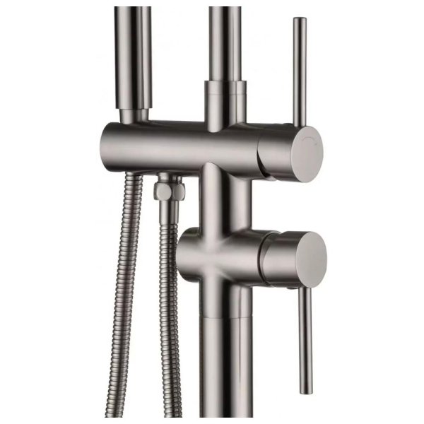 Смеситель напольный для ванны Groсenberg GB900NK, никель