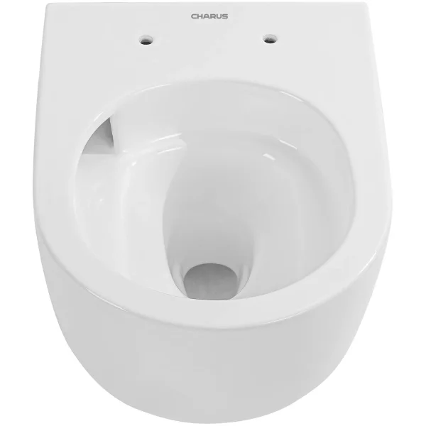 Унитаз подвесной Charus Elmo EWC700-129W безободковый, торнадо, с сиденьем микролифт, белый