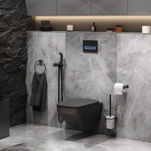 Комплект для ванной комнаты AM.PM Inspire V2.0 CK50GG, Черный; синий; белый