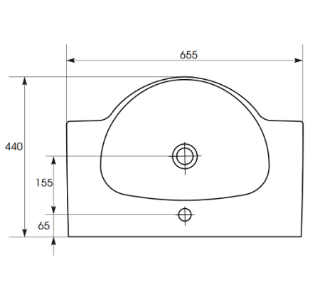 Раковина Cersanit Nati UM-NAT65/1 65