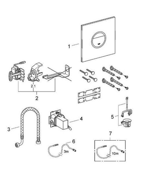 Кнопка смыва Grohe GROHE Ondus Digital 38915KS0 черная