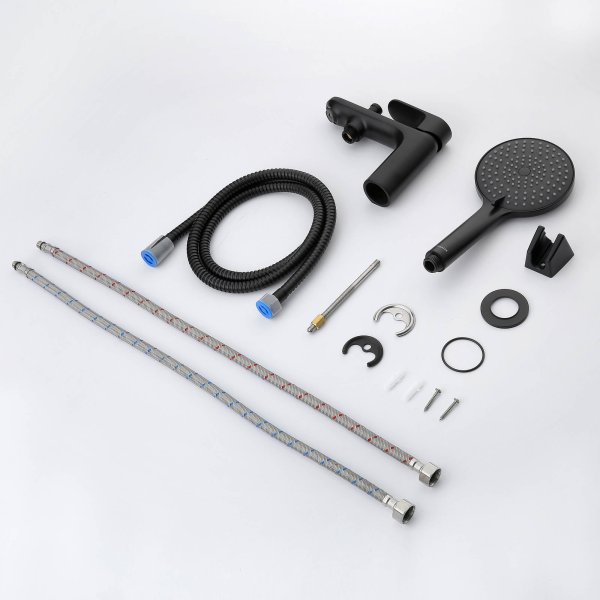 Смеситель врезной на борт ванны на 1 отв. Aquatek AQ1944MB АЛЬФА, матовый черный