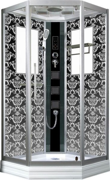 Душевая кабина Niagara Lux 7717B 100х100 см, черный