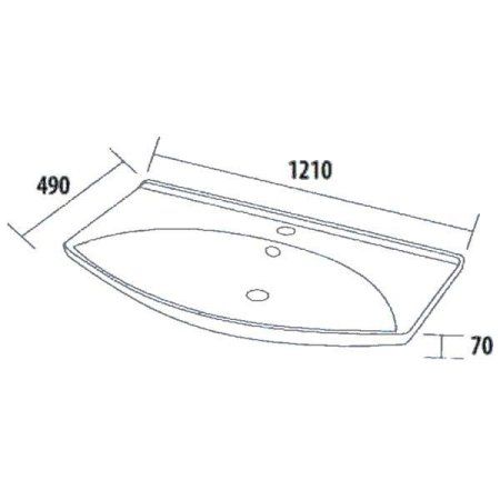 Раковина Мклассик 6635 Лагуна 120