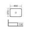 Раковина GR-3016 (480*370*130)