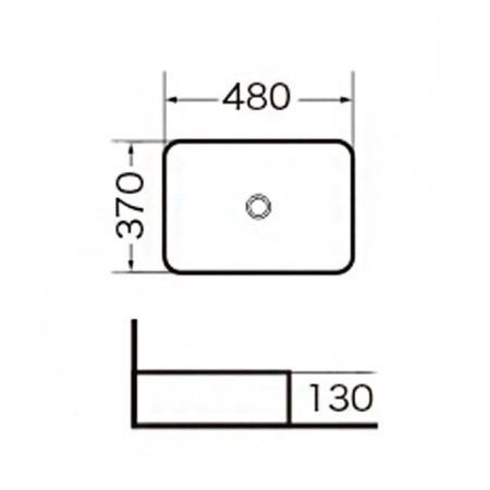 Раковина GR-3016 (480*370*130)