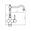 Смеситель Zorg Inox Diva SZR 1017 Нержавеющая сталь