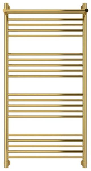 Полотенцесушитель водяной Сунержа Богема+ с 1 полкой 03-0223-1260 1200x600 золото