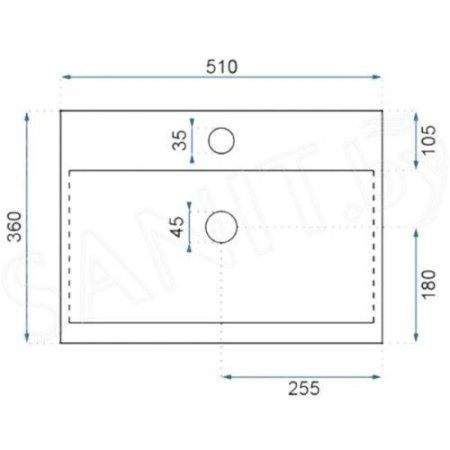 Умывальник Rea Bonita белый
