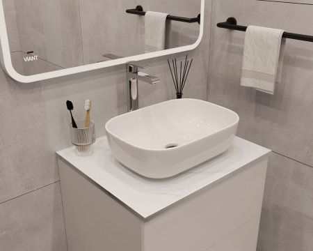 Столешница VIANT  "Classic" белый мрамор 60 (VCL60MRBEL-STMDF)