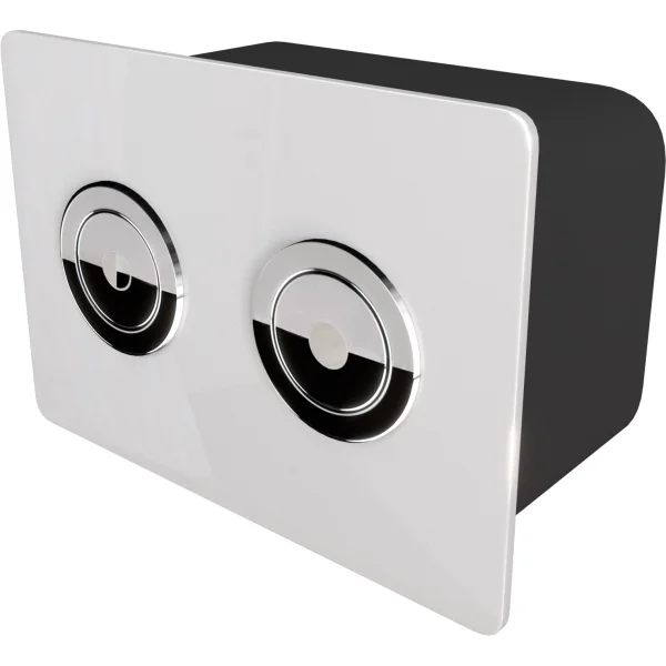 Кнопка смыва Point Венера PN44072WC для инсталляции, белый/хром