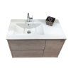 Тумба-умывальник COMFORTY "Бремен-90" дуб белый с раковиной COMFORTY 9090EL