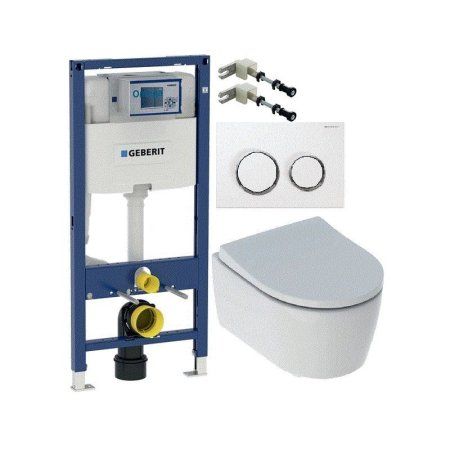 Комплект Geberit iCon Nr.3 500.060.TC.I инсталляция + унитаз подвесной + крышка-сиденье +клавиша