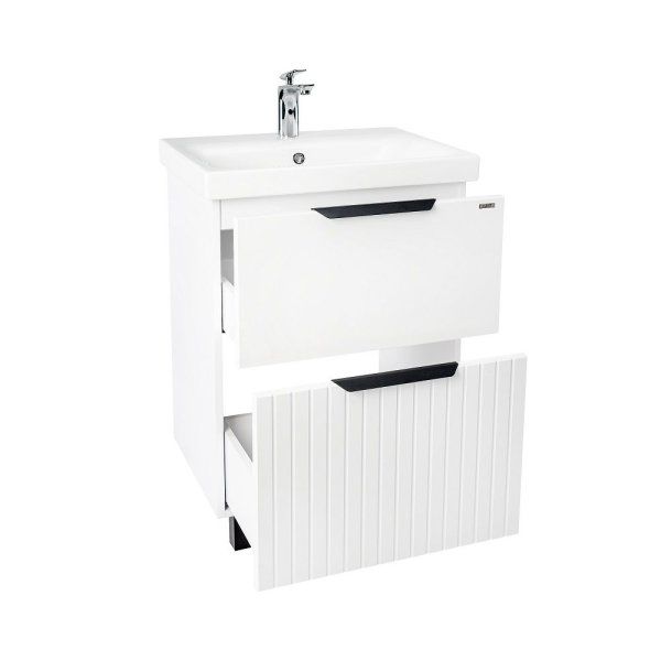 Тумба VIANT "Сицилия" MODUO 50 2 ящика белая 380x470x820 (VSIC50MDBEL-T2Y)