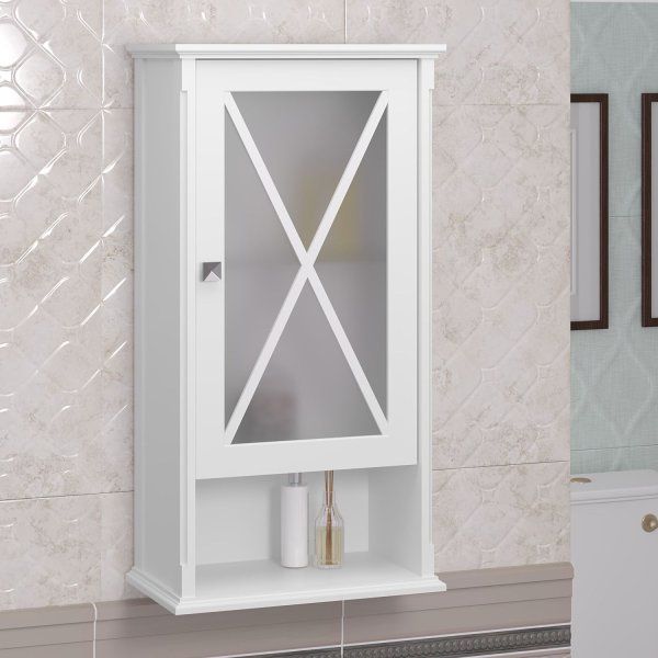 Шкаф Opadiris Палермо 46 подвесной, одностворчатый, цвет белый матовый, правый