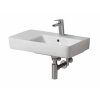 Раковина Geberit Renova Compact 226265000  65  с полочкой слева белая