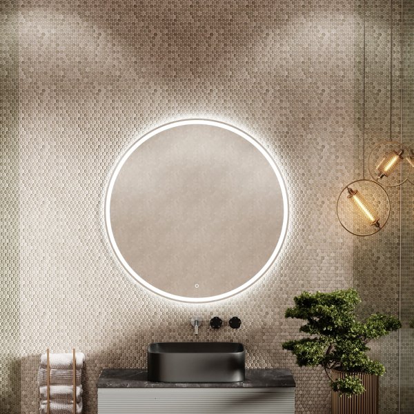 Зеркало для ванной комнаты SANCOS Bella D1000 c подсветкой,  BE1000