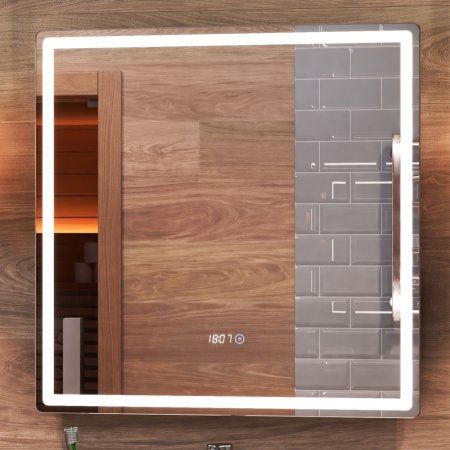 Зеркало Vigo Geometry Comfort 70 с подсветкой и часами