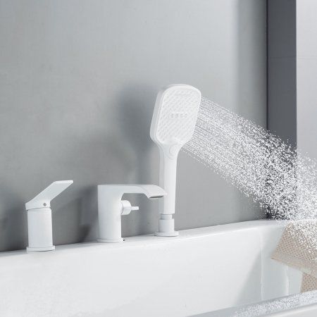 Смеситель для ванны Shevanik S4FS11UT2CMJ, Белый