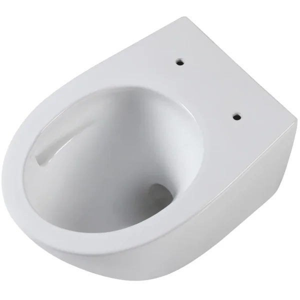 Унитаз подвесной Orange C07-150W безободковый, торнадо, с сиденьем микролифт, белый глянец