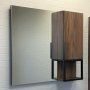 Зеркало-шкаф COMFORTY "Равенна Лофт-90" дуб темно-коричневый