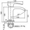 Смеситель для раковины Gappo G1007-4