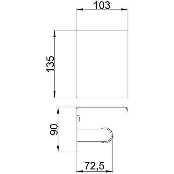 Держатель туалетной бумаги с полочкой Frap F5GP02BB-6NG, черный