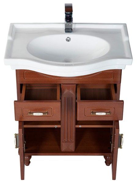 Тумба для комплекта Aquanet Амелия H 80 орех