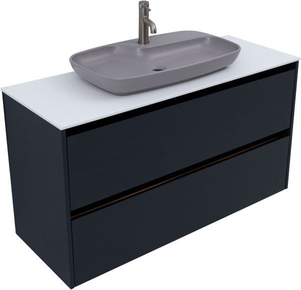 Тумба под раковину Allen Brau Activity 120 1.34007.AM антрацит матовый/черный браш