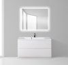 Тумба с раковиной BelBagno Marino MARINO-1000-2C-PIA-BL-P 100 bianco lucido