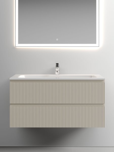 Тумба подвесная SANCOS Snob T 995х445х500, c двумя ящиками оснащенными доводчиками, Beige Soft , SNT100CE