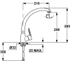 Смеситель Teka Mf2 81911412 хром