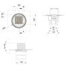 Душевой трап Berges Wasserhaus Zentrum Uno 090472 15x15 хром матовый