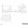 Унитаз подвесной Toto SP CW532Y/CW532RY безободковый, белый