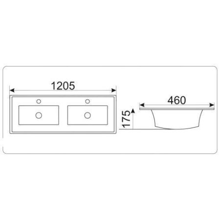 Умывальник Gid  NYJ809-120 71120