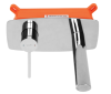 Смеситель для раковины (умывальника) REA OVAL CHROME + BOX хром скрытого монтажа, REA-B5124