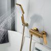 Смеситель для ванны Shevanik S9VP95MD2GMW, Золотой сатин
