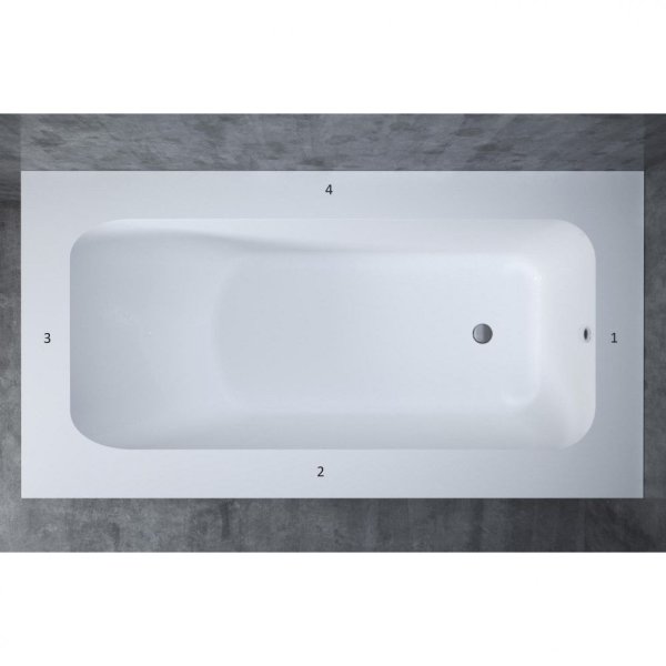 Ванна Salini Orlando Vasta 102014G 190х100 белый глянцевый