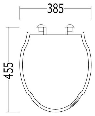 Крышка-сиденье Devon&Devon Westminster 2IBSEBIAWCR петли хром