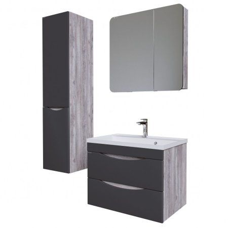 Шкаф-зеркало Grossman Талис 207006 70 бетон пайн