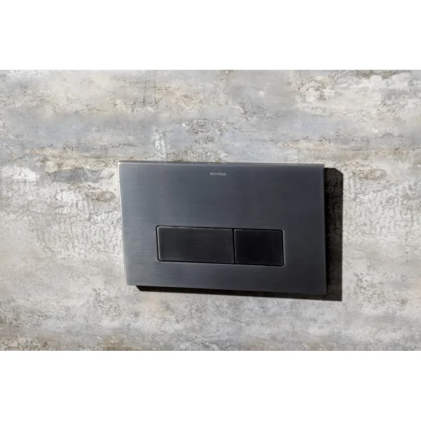 Кнопка смыва Boheme 669-GM для инсталляции, графит матовый